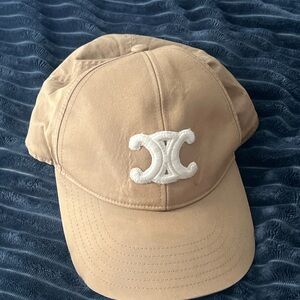 CelinTan Cap with White Embroidered Logo